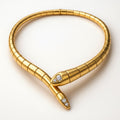 Serpent Necklace in Three Tones