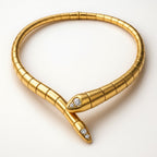 Serpent Necklace in Three Tones