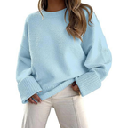 Oversized Fluffy Knit Jumper with Soft Loose-Fit Shape