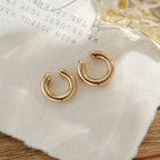Asymmetric Double-Circle Ear Clips