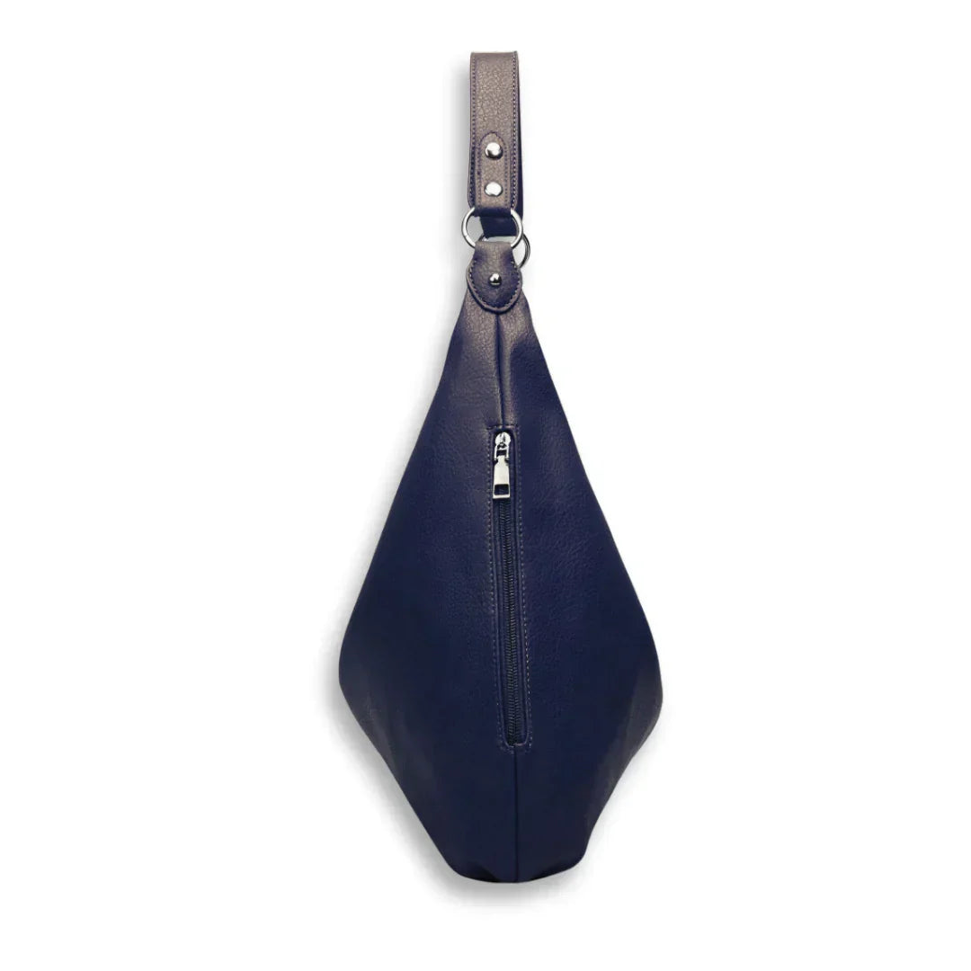 Minimalist Smooth Vegan Leather Hobo Bag