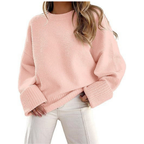 Oversized Fluffy Knit Jumper with Soft Loose-Fit Shape