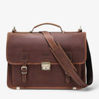 Luxury Leather Laptop Bag with Padded Pocket
