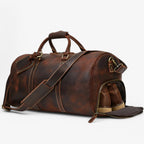 Full Genuine Leather Carry-On Weekend Travel Bag