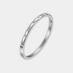 Slim Bangle Bracelet with Stone Accents