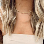 Chain Necklace in Three Metal Tones