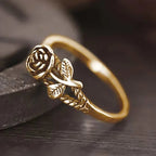 Retro Rose Flower Ring
