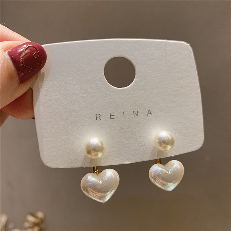 Classic Heart-Shaped Stud Earrings