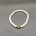 Armband met hart en initiaal van A tot Z