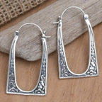 Vintage Boho U-Shape Floral Earrings