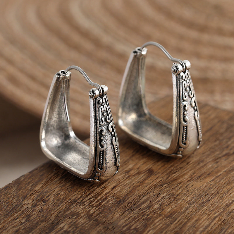 Etnische boho geometrische vintage oorringen
