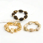 Bohemian Retro Geometric Acrylic Bead Bracelet