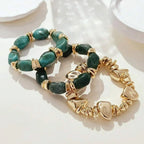 Bohemian Retro Geometric Acrylic Bead Bracelet