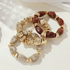 Bohemian Retro Geometric Acrylic Bead Bracelet