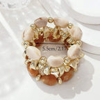 Bohemian Retro Geometric Acrylic Bead Bracelet