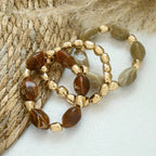 Bohemian Retro Geometric Acrylic Bead Bracelet