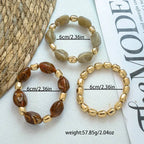 Bohemian Retro Geometric Acrylic Bead Bracelet
