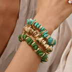 Bohemian Retro Geometric Acrylic Bead Bracelet