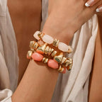 Bohemian Retro Geometric Acrylic Bead Bracelet