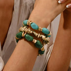 Bohemian Retro Geometric Acrylic Bead Bracelet