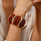 Bohemian Retro Geometric Acrylic Bead Bracelet