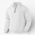 Striped Henley Jumper with Button Placket and Long Sleeves