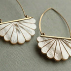 Vintage Boho Faux Pearl Bridal Earrings
