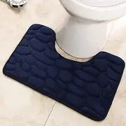 U-Shaped Memory Foam Bath Mat – Super Absorbent, Non-Slip, Toilet Surround