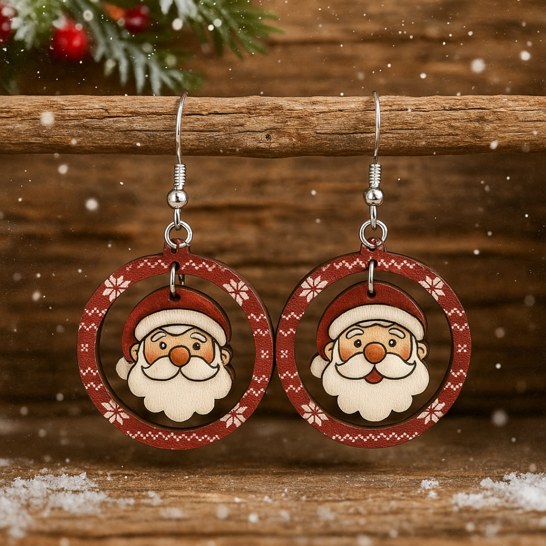 Kerstman-oorringen
