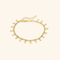 Dunne goudkleurige kralenarmband