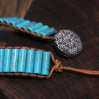 Turquoise Tube Bead Wrap Bracelet