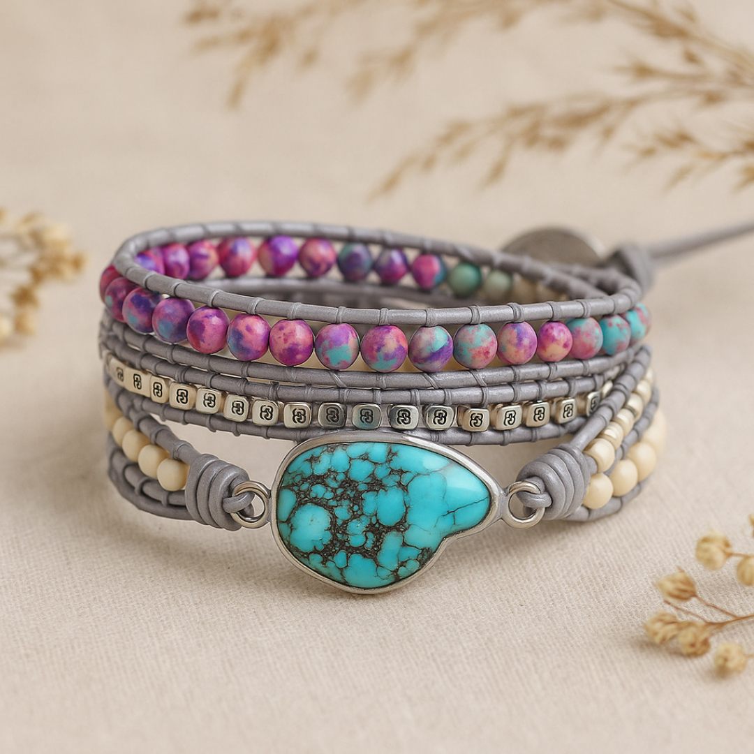 Turquoise and Amazonite Bracelet