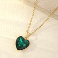 Ketting met harthanger in drie kleuren