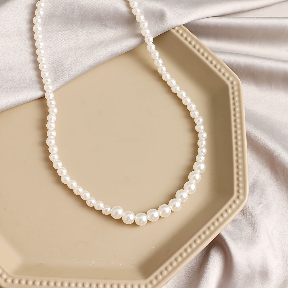 Verstelbare ketting met imitatieparels