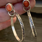 Vintage-Boho-Ohrringe mit Onyx in zwei Farben