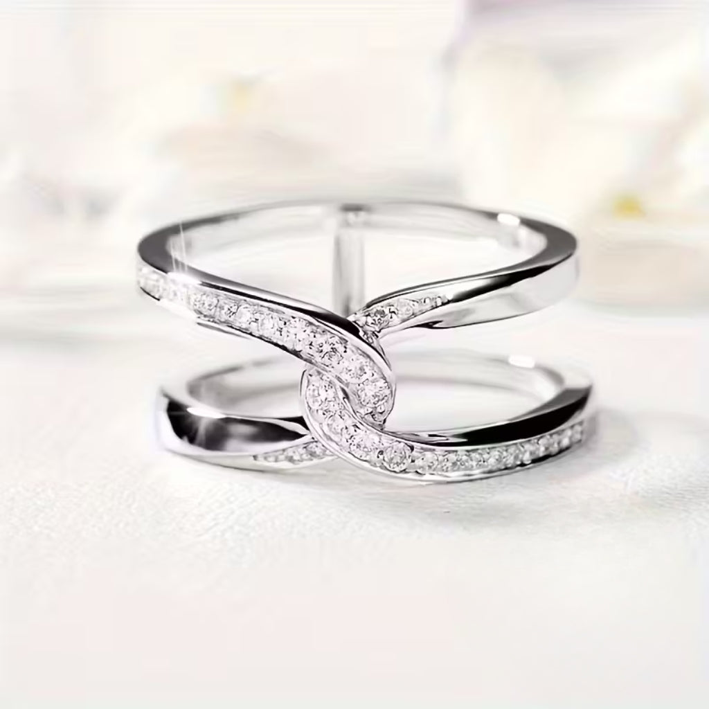 Silver-Tone Infinity Ring