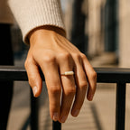 Small Pearl Trail Gold-Tone Ring