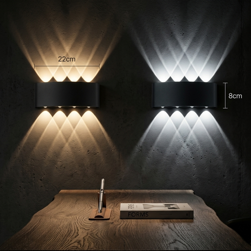 Indoor/Outdoor Aluminum LED Wall Lamp – IP65 Waterproof Decorative Sconce