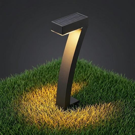 Modern Solar Pathway Lights - Sleek IP65 Waterproof LED Garden Decor (Warm White)