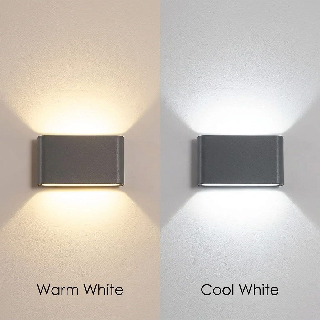Modern Architectural Up Down Wall Light - IP65 Aluminum Sconce