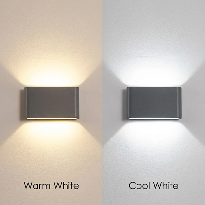 Modern Architectural Up Down Wall Light - IP65 Aluminum Sconce