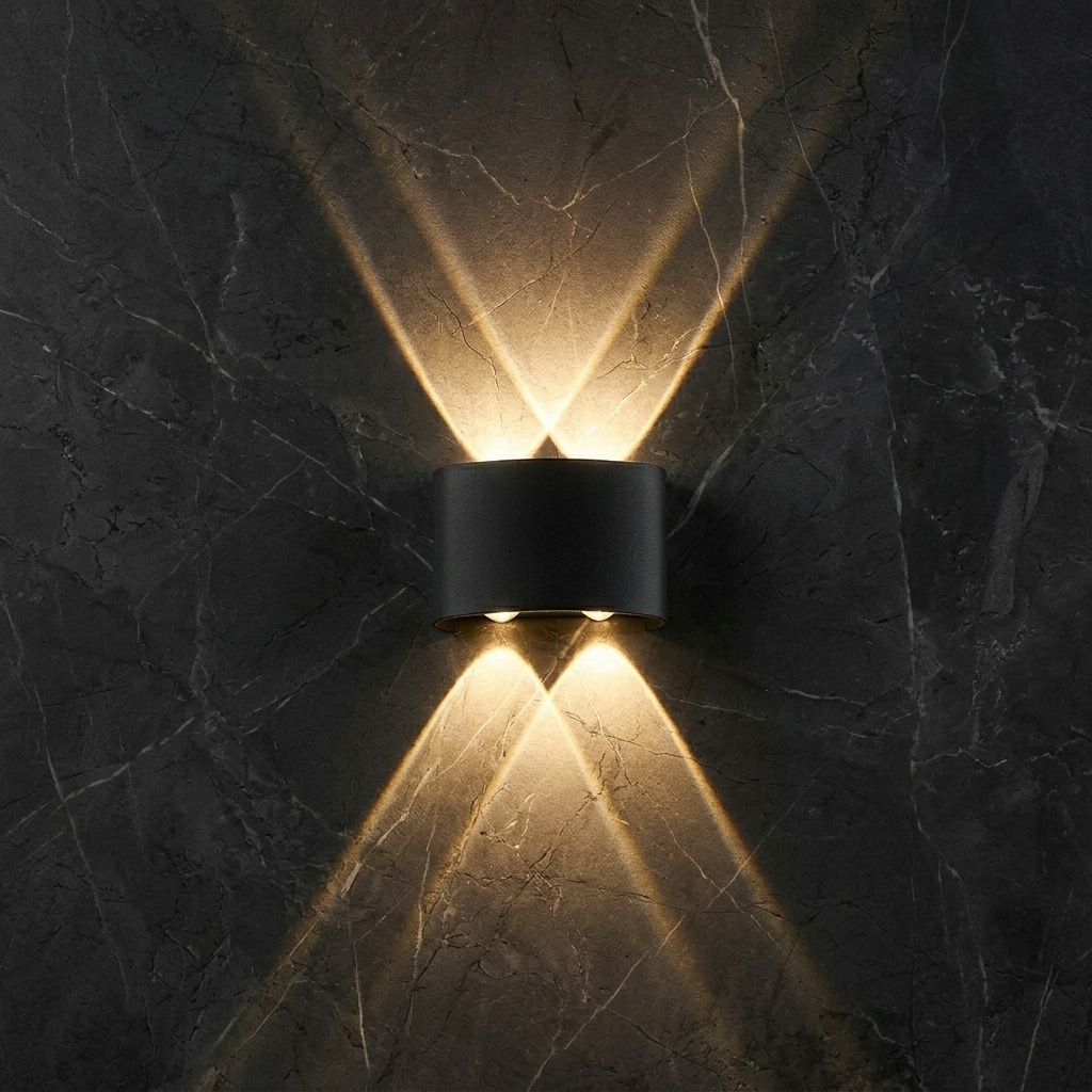 Modern LED Up Down Wall Sconce – IP65 Waterproof Indoor/Outdoor Aluminum Light