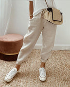 Tapered Drawstring Trousers