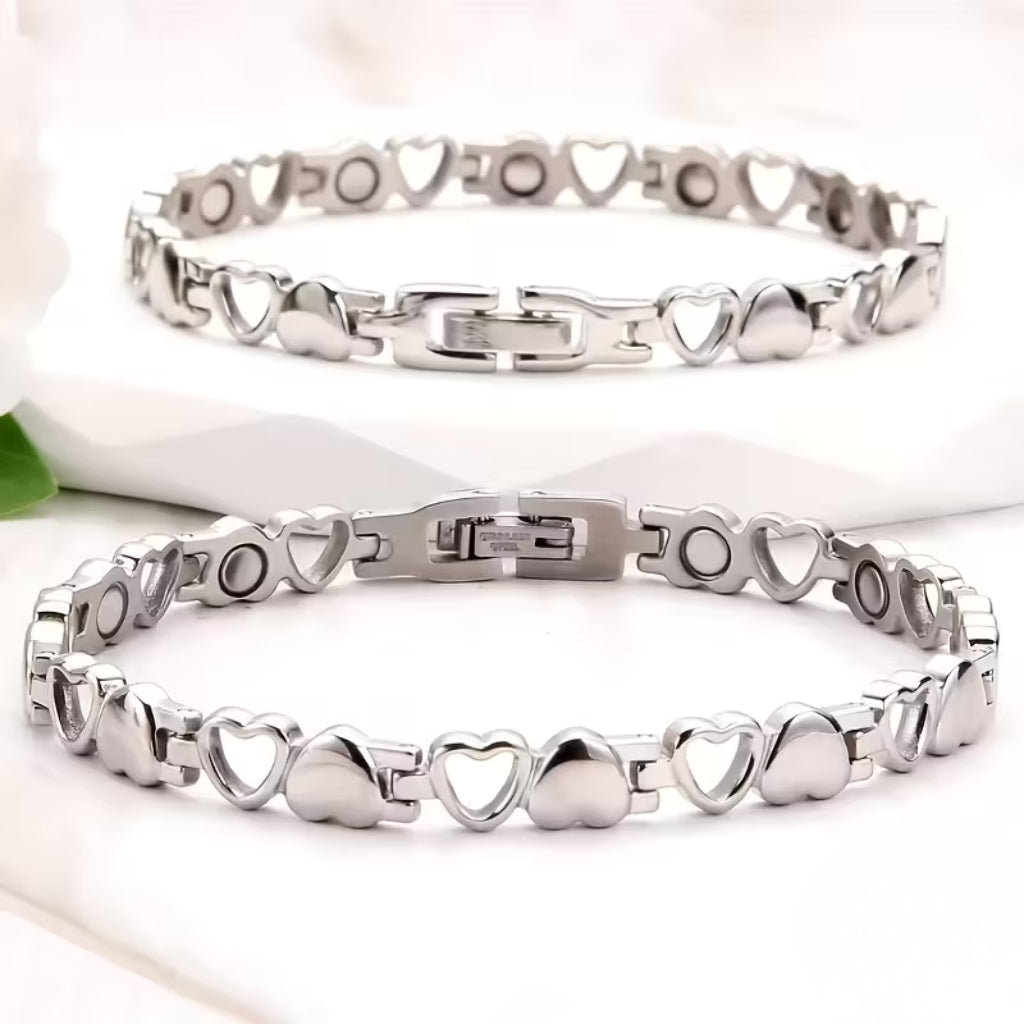 Hartjes-schakelarmband