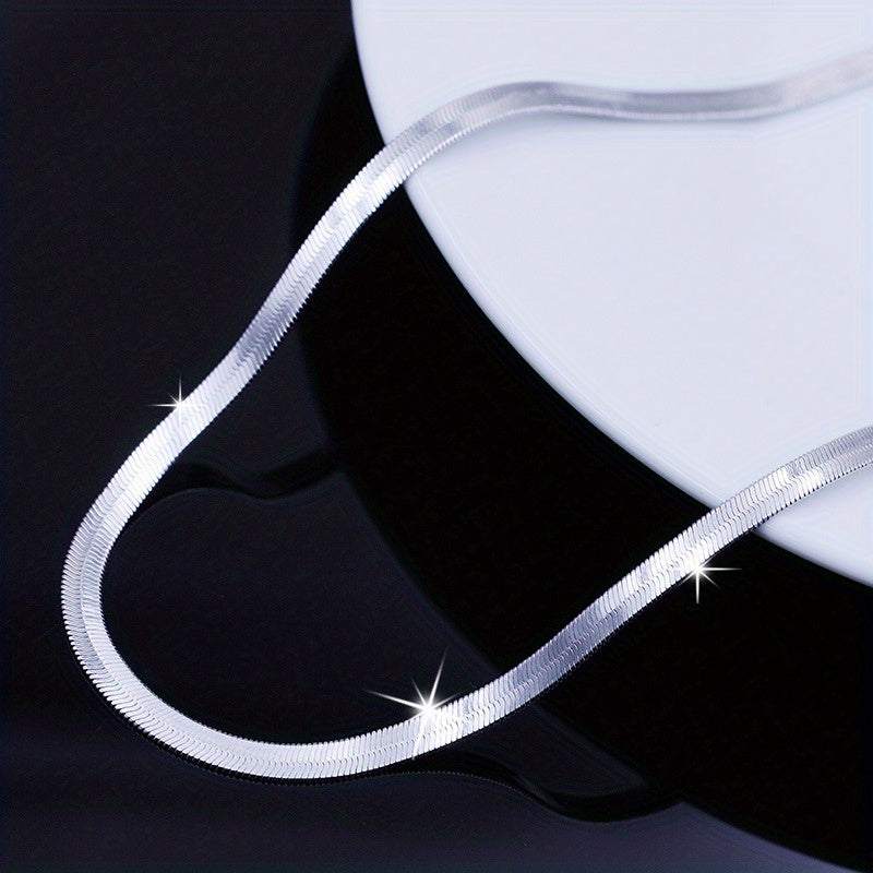 Stainless Steel Snake Chain Necklace in Three Lengths