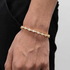 Klassieke tennisarmband met clusters