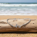 Rhinestone Butterfly Bracelet in Silver Tone