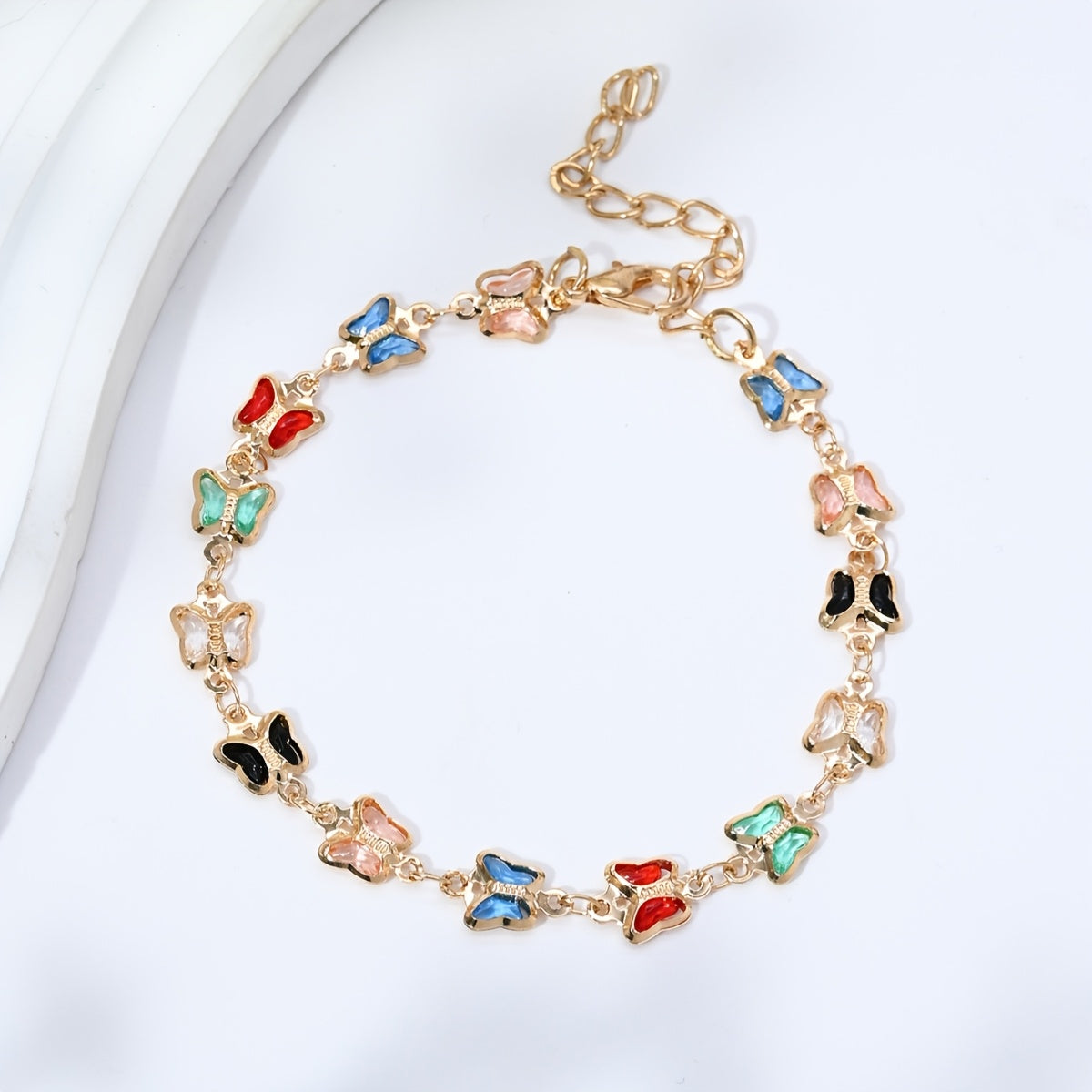 Candy-Coloured Heart Bracelet