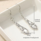 Vintage-Style Silver-Tone Spoon Earrings