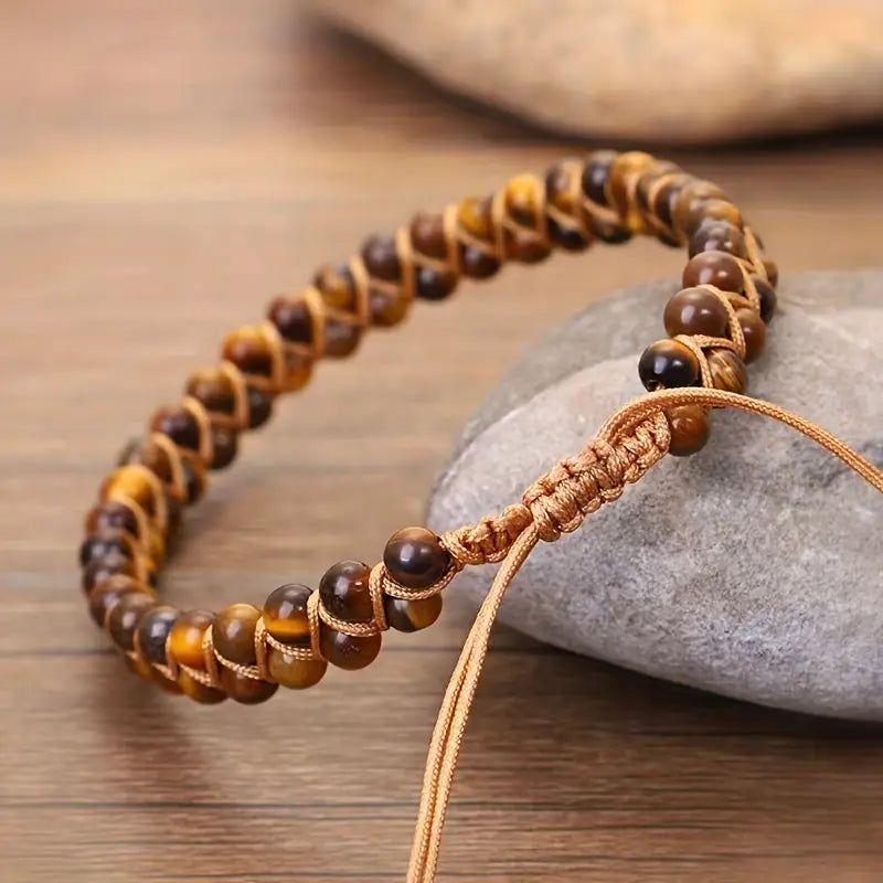 Tijgeroog-kralenarmband
